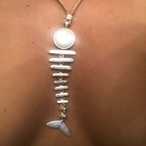 Lucky brand fish necklace
